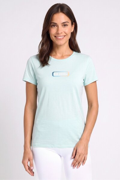 Under Armour Women Loose Fit Short Sleeve Outdoor T-Shirt, Turquoise