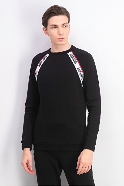 Moschino Men Pullover Crewneck Sweater, Black