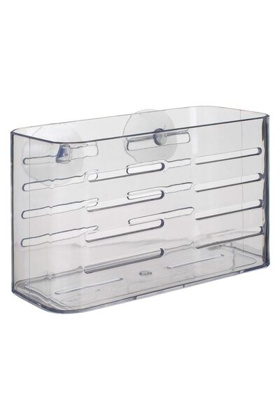 OEM Raft Acrilic Transparent cu Ventuze pentru Baie 18,7x10x12,2cm