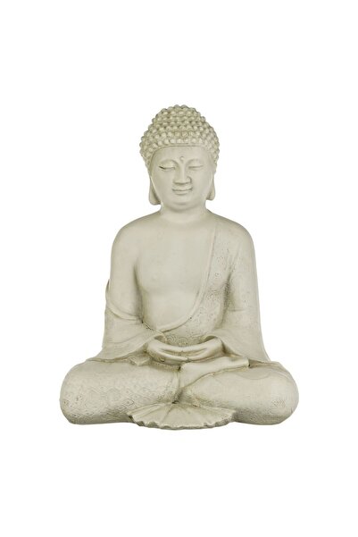 OEM Decoratiune Ceramica Etnica Figurina Buddha Ecru de Gradina 22x16.5x28cm