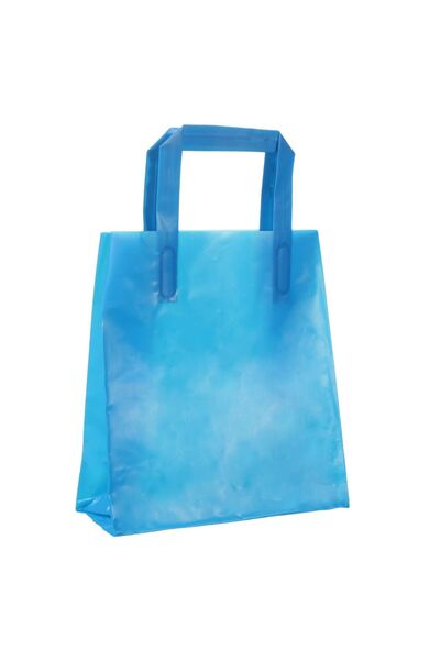 OEM Sacosa din Plastic Turcoaz pentru Cadou 18x10x21cm