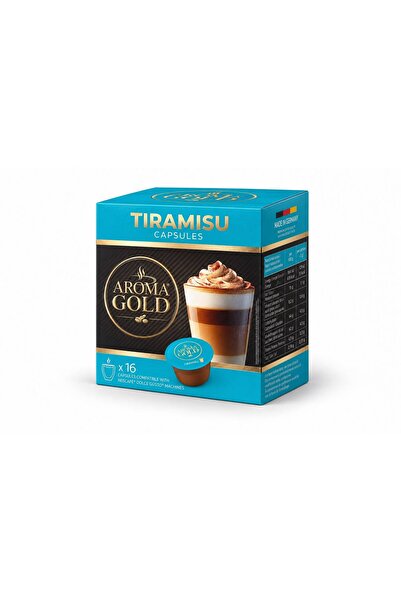 AROMA GOLD Κάψουλες καφέ Τιραμισού, συμβατές με Nescafé Dolce Gusto, 1 x 16 κ...