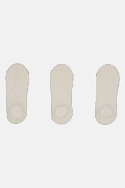 Anta Kids Boy 3 Pairs Plain Invisible Socks, White