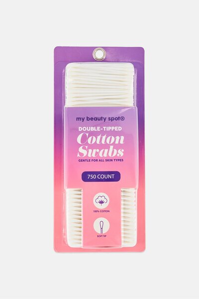 My Beauty Spot 750 Count Double-Tipped Cotton Swabs, White