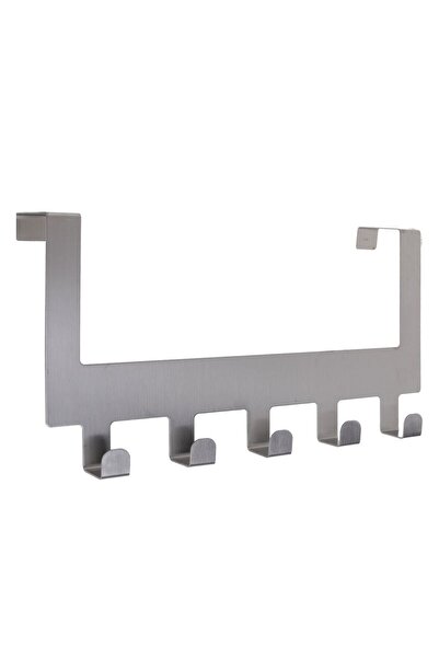 OEM Cuier din Otel Inoxidabil cu 5 Carlige pentru Usa - 30x7,5x14,5cm