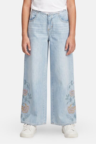 Levi's Kids Girl Washed Baggy Denim, Light Blue