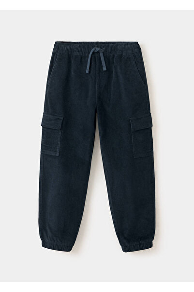 MANGO Kids Fitilli kadife kargo pantolon