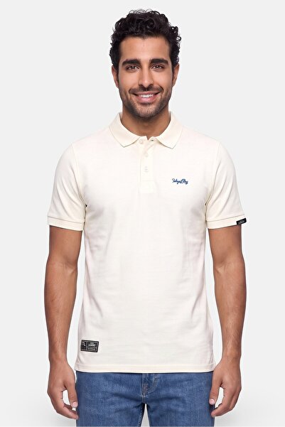 Tokyo Laundry Men Regular Fit Embroidered Logo Short Sleeve Polo Shirt, Light...