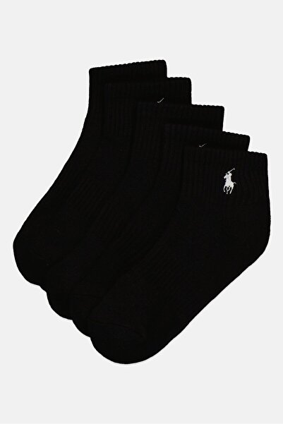 Ralph Lauren Polo Golf Men 6 Pairs Brand Logo Performance Sports Socks, Black