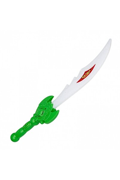 OEM Sabie de jucărie interactivă cu lumini și sunete, verde, 38 cm