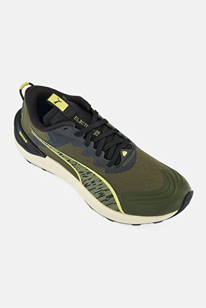 Puma Men Electrify Nitro 3 Tr Lace Up Running Shoes, Dark Olive