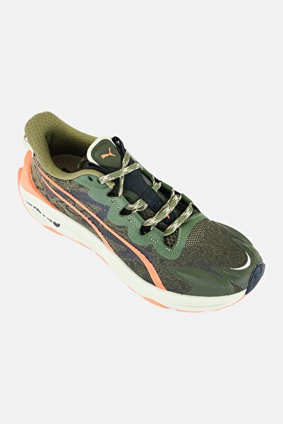 Puma Men Fast-Trac Nitro Lace Up Running Shoes, Olive
