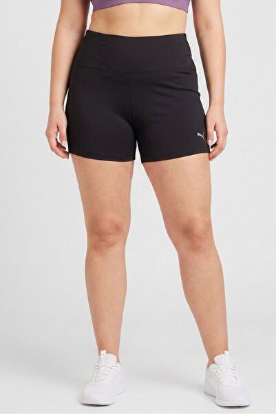 Puma Women Tight Fit 4 Inseam Training Shorts, Black