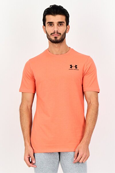 Under Armour Men Loose Fit Short Sleeve Outdoor T-Shirts, Orange