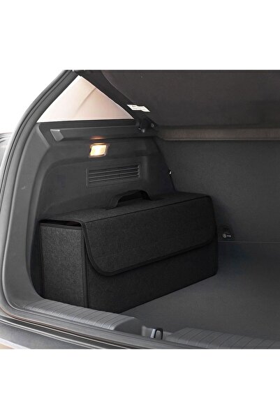 OEM Anthracite Grey Felt Car Trunk Organizer 50x17x27cm