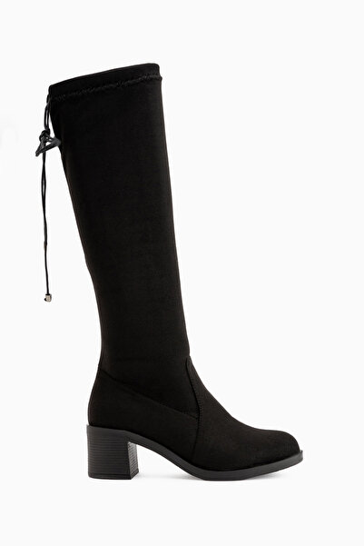 Limoya Toni Black Suede Stretch Women's Boots