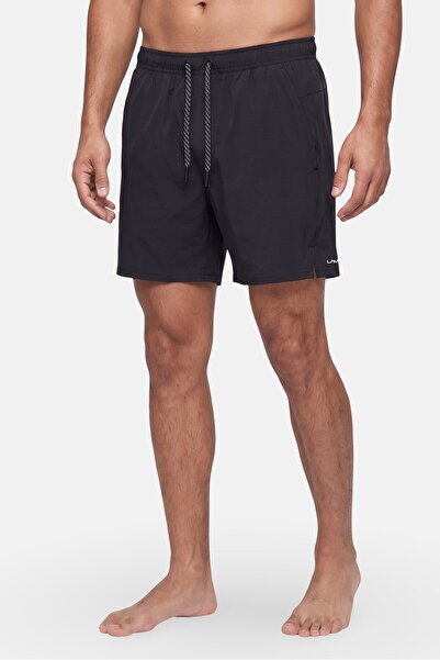 Layer 8 Men Brand Logo Board Shorts, Black