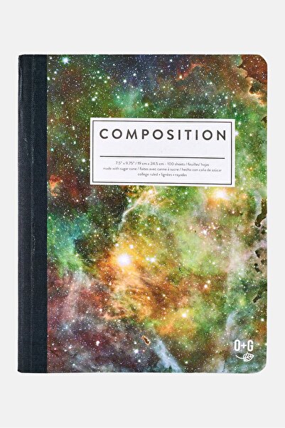 onyx + green Composition Notebooks, Assorted
