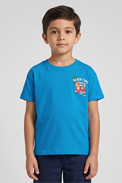 Banana Boat Kids Boy Short Sleeve Graphic Print T-Shirt, Blue