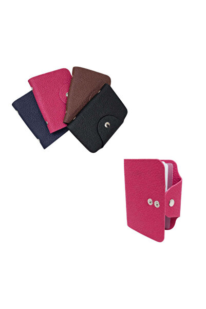 OEM Θήκη Καρτών από Δερματίνη με Κούμπωμα – Faux Leather Card Holder with Sna...
