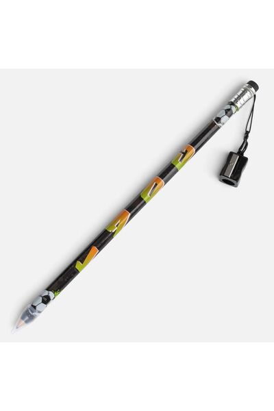 OEM Fancy Giant Black Pencil with Soccer Ball and Black Sharpener 38cm