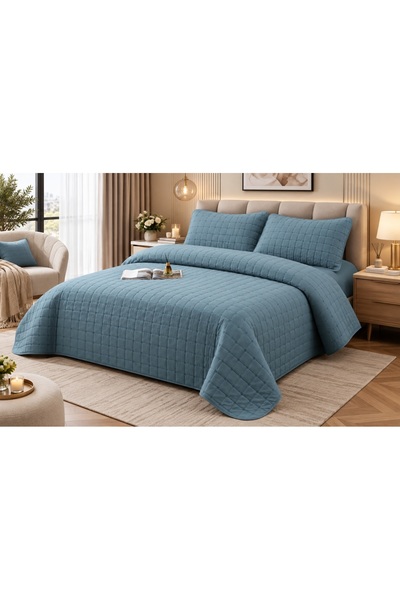 East Comfort Set Cuvertura pentru Pat Matrimonial 4 Piese Bumbac, Cearsaf cu ...