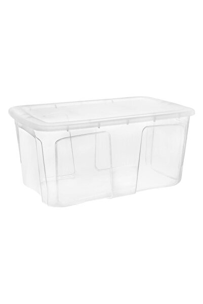 OEM Transparent Plastic Storage Box with Lid 110L
