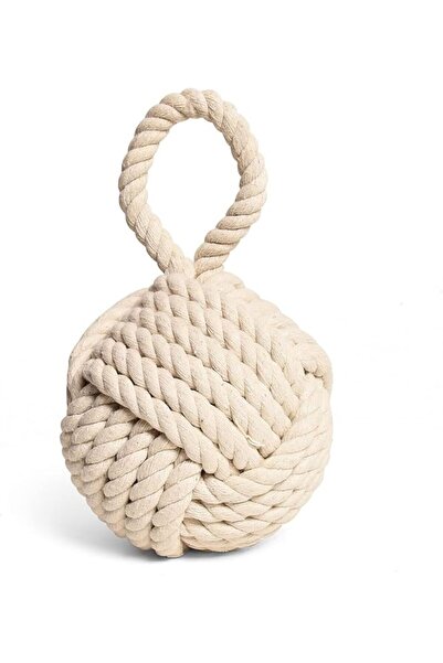 GENERAL Decorative Door Stop - Rope, Weighted, Knot Nautical Doorstop for Bed...