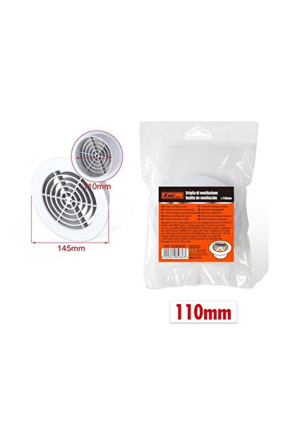 OEM KMT Καπάκι εξαερισμού Ø110mm σε χρώμα λευκό - Plastic ventilation grille