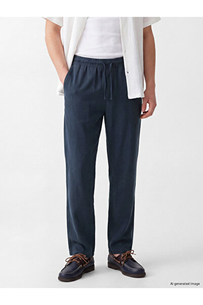 LC Waikiki Ozmarka New Season Navy Blue Regular Fit Men's Trousers