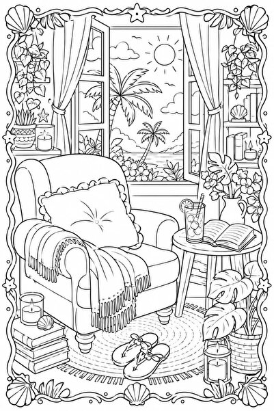 COZY RELAXATION Cozy Haven. Descoperă noua carte de colorat pentru relaxare din colectia recent apărută pe piața din România.