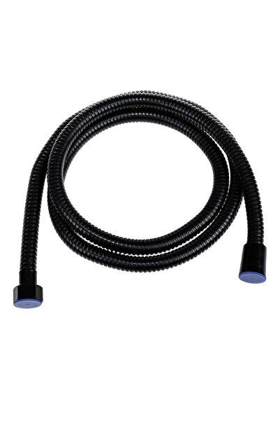 OEM Furtun Spiralat pentru Dus din Otel Negru 1/2" - 1.5m