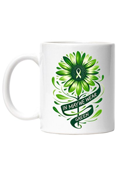 INOVATIX Personalized white mug, In May we wear green, motivational, in mai p...