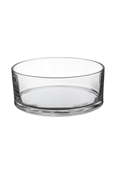 OEM Vaza - Bol Decortativ din Sticla Transparenta Ø20x8cm