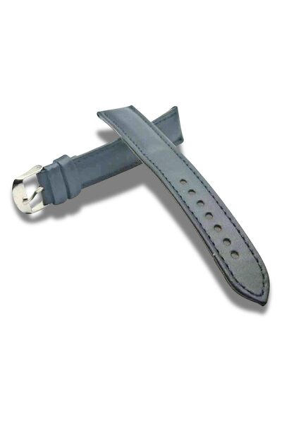 OEM Curea de ceas din piele autentică, neagră, 16 mm, lucrată manual, model s...