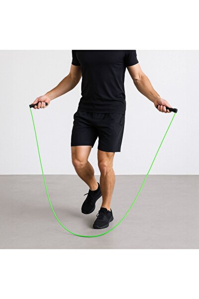 OEM Green Skipping Rope with Black Handles 2.75m