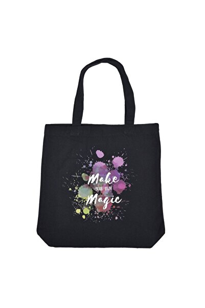 OEM Μαύρη υφασμάτινη Τσάντα Make Magic 39x10x39εκ.