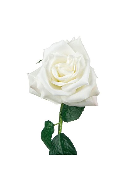 OEM Floare Artificiala Trandafir Alb 30cm