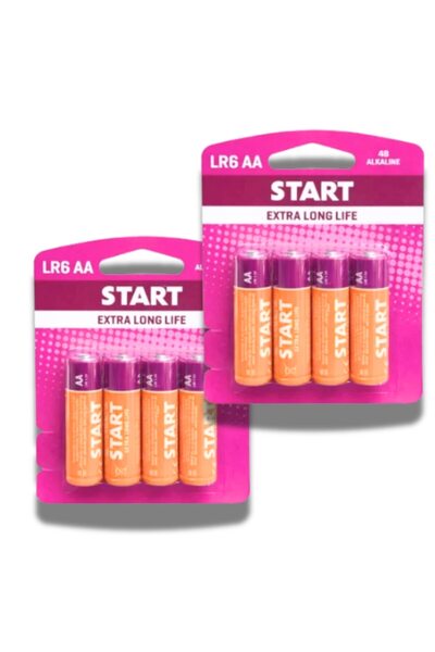 start Set de 8 BARERII AA Extra Long Life R6 1.5V (2 x 4 bucăți) Zinc Carbon ...