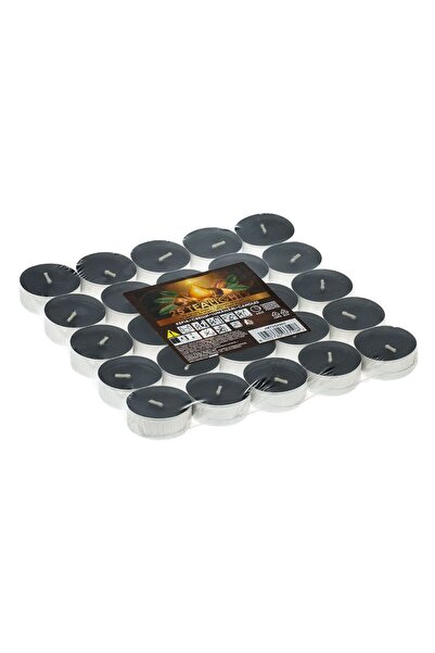 OEM Μαύρα αρωματικά κεριά με άρωμα αργκάν Ø3.5x1.5cm - 25 τεμάχια