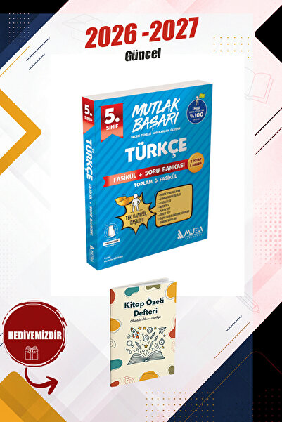 Muba Yayınları 5.Sınıf Türkçe Bağlam Temelli Fasikül + Soru Bankası 2026-2027