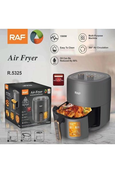 OEM RAF Φριτέζα Αέρος με Αποσπώμενο Κάδο 1500W 6.0L R.5325 - Air Fryer