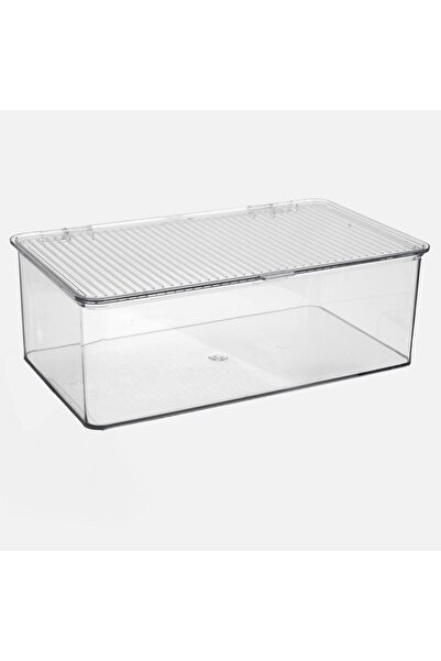 OEM Stackable Transparent Plastic Organization Box 27.5x16.8x9.4cm