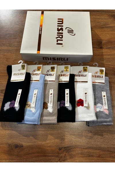 Mısırlı Women's Premium Bamboo Seamless Comfortable Casual Socks 6-Pack