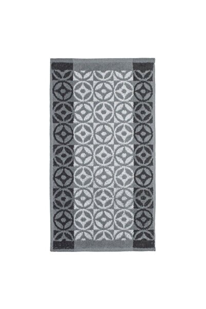 OEM Black Kitchen Towel with Gray Circles Pattern 60x35cm