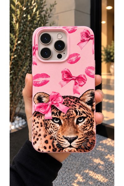 OVADA İphone 15 Pro Max Uyumlu Desenli Silikon Telefon Kılıfı
