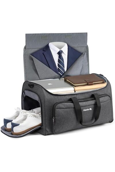 hanke Carry on Garment Bags for Travel,Convertible Duffle Bag Luggage Bag Wee...