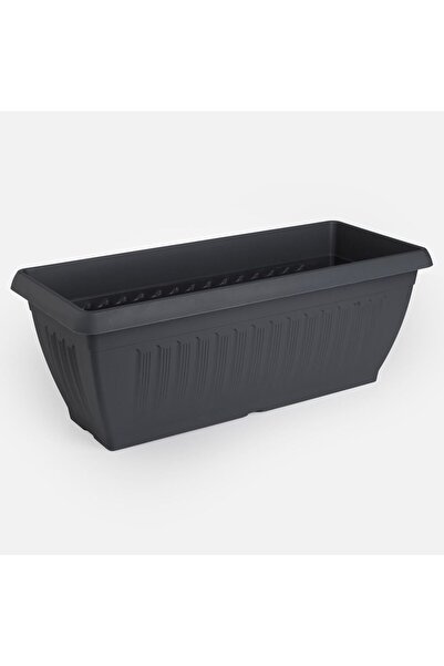 OEM Ανθρακί Πλαστική Γλάστρα 46x20x17εκ. - 9.6Λ