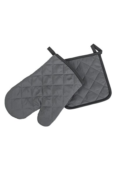 OEM Anthracite Grey Kitchen Glove & Napkin - 2pcs