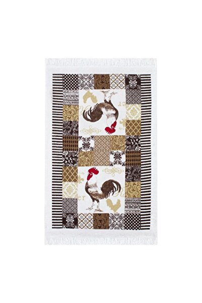 OEM Prosop de Bucatarie din Bumbac Ecru Maro Cocos 60x35cm